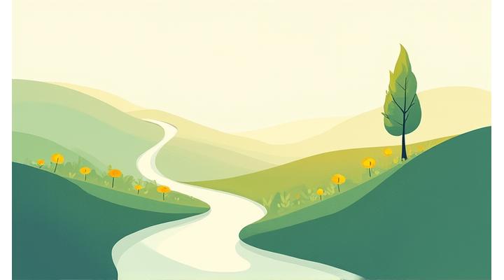 Illustration contrasting two different paths, one winding and generic, the other clear, supported, and blooming, representing Veridian Bloom's tailored approach.