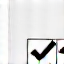 White checkmark